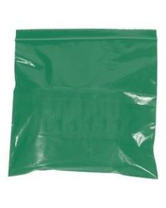Office Depot Brand Colored Reclosable Poly Bags, 2 mils, 12in x 15in, Green, Case Of 1,000