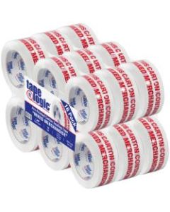 Tape Logic Mixed Merchandise Preprinted Carton Sealing Tape, 3in Core, 2in x 110 Yd., Red/White, Pack Of 18
