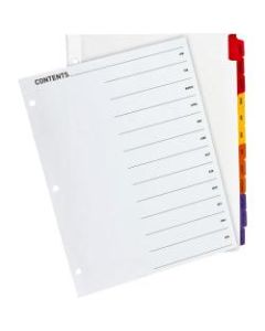 Sparco Jan-Dec Quick Index Dividers, Set of 12