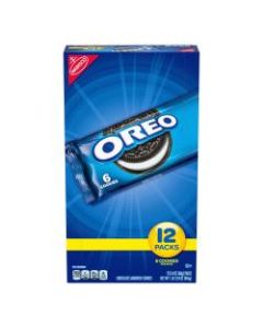 Oreo Sandwich Cookies, Chocolate, 2.4 Oz, Box Of 12