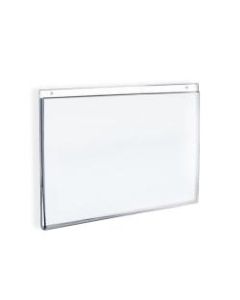 Azar Displays Wall-Mount U-Frame Acrylic Sign Holders, 5in x 7in, Clear, Pack Of 10