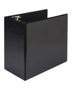 Samsill Nonstick View 3-Ring Binder, 6in D-Rings, Black