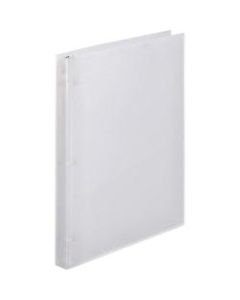 Wilson Jones Flex Poly View 3-Ring Binder, 5/8in Round Rings, Clear