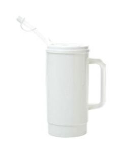 Medline Insulated Carafes, 32 Oz, White, Pack Of 48