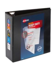 Avery Heavy-Duty View 3-Ring Binder With Locking One-Touch EZD Rings, 4in D-Rings, 43% Recycled, Black