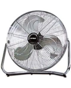 Optimus Industrial Grade 18in 3-Speed High Velocity Floor Fan, Silver