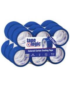 Tape Logic Carton-Sealing Tape, 3in Core, 2in x 55 Yd., Blue, Pack Of 18