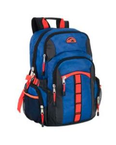 Trailmaker Athletic Backpack With 17in Laptop Pocket, Blue/Black