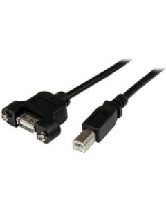 StarTech.com 3 ft Panel Mount USB Cable A to B - F/M