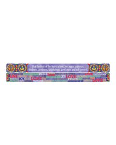 Barker Creek Double-Sided Straight-Edge Border Strips, 3in x 35in, Fruit Spirit, Pack Of 12