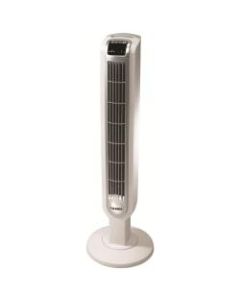 Lasko 3-Speed Tower Fan with Remote Control, 36inH x 12inW x 12inD, White