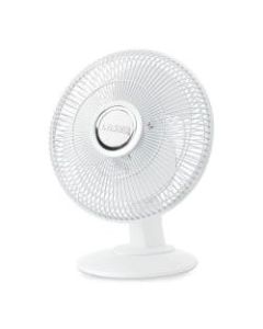 Lasko 2012 Table Fan - 305mm Diameter - 3 Speed - Oscillating, Adjustable Tilt Head - White