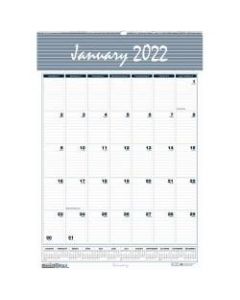 House of Doolittle Bar Harbor 12-Month Wall Calendar - Julian Dates - Monthly - 1 Year - January 2022 till December 2022 - 1 Month Single Page Layout - 22in x 31 1/4in Sheet Size - 2.63in x 4.25in Block - Wire Bound - Blue, Gray