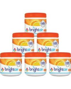 Bright Air Super Odor Eliminator Air Fresheners, Mandarin Orange/Fresh Lemon Scent, 14 Oz, Pack Of 6