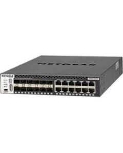 Netgear M4300 Stackable Managed Switch with 24x10G including 12x10GBASE-T and 12xSFP+ Layer 3 - 12 Ports - Manageable - 10 Gigabit Ethernet, Gigabit Ethernet - 10GBase-T, 10GBase-X - 3 Layer Supported - Modular - 1U High