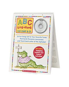 Scholastic Res. PreK-1 ABC Sing-Along Flip Chart - Theme/Subject: Learning - Skill Learning: Alphabet, Phonemic Awareness, Letter Recognition - 1 / Set