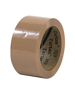 3M Tartan 369 Carton Sealing Tape, 2in x 110 Yd., Tan, Case Of 36