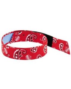 Ergodyne Chill-Its 6705CT PVA Evaporative Cooling Bandanas, Red Western, Pack Of 6 Bandanas