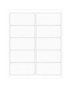 Office Depot Brand Rectangle Laser Labels, LL223CL, 4in x 2in, Clear, Pack Of 1,000