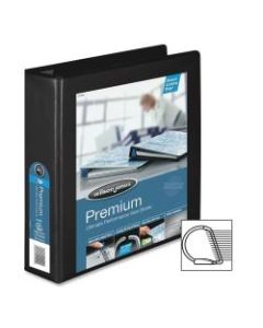 Wilson Jones Locking D-Ring View Binder - 2in Binder Capacity - Letter - 8 1/2in x 11in Sheet Size - D-Ring Fastener(s) - Vinyl - Black - Locking Ring, Gap-free Ring