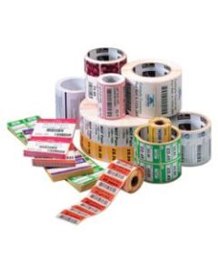 Zebra Label Paper, U82593, 4in x 4in Direct Thermal Zebra ZPerform 2000D, 1in Core