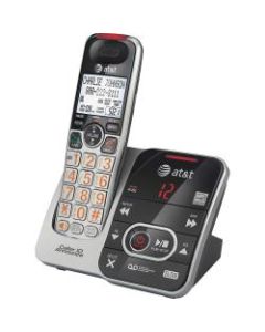 AT&T CRL32102 DECT 6.0 Expandable Cordless Phone with Answering System and Caller ID/Call Waiting, Silver/Black, 1 Handset - 1 x Phone Line