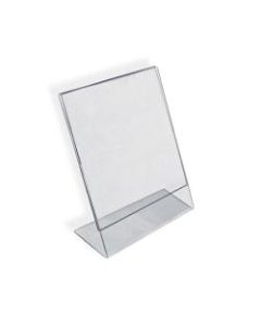 Azar Displays Acrylic L-Shaped Sign Holders, 14in x 11in, Clear, Pack Of 10