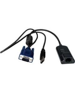 Vertiv Avocent KVM Interface Module , MPU Virtual Media CAC , TAA Compliant - RJ-45/USB/VGA Server Interface Module for Keyboard/Mouse, Switch, Monitor, Server - HD-15 VGA, Male USB - RJ-45 Female Network - Black - TAA Compliant