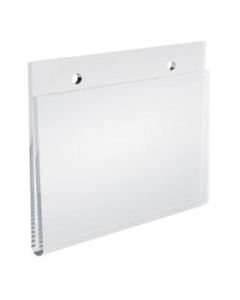 Azar Displays Wall-Mount U-Frame Acrylic Sign Holders, 3 1/2in x 5in, Clear, Pack Of 10