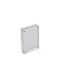 Azar Displays Acrylic Vertical/Horizontal Block Frame, 4in x 6in, Clear