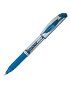 Pentel EnerGel Deluxe Liquid Gel Pen, Medium Point, 0.7 mm, Silver Barrel, Blue Ink