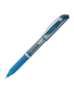 Pentel EnerGel Deluxe Liquid Gel Pen, Bold Point, 1 mm, Silver Barrel, Blue Ink