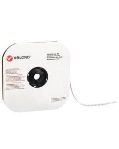 VELCRO Brand Tape, Hook Dots, 0.38in", White, Case Of 1,800