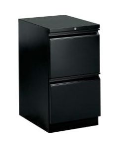 HON Brigade 15inW Lateral 2-Drawer Mobile Pedestal Cabinet, Black