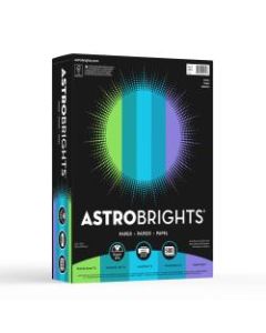 Astrobrights Color Paper, 8.5in x 11in, 24 Lb, Cool Assortment, 500 Sheets