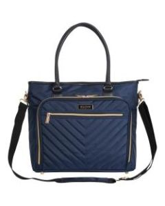 Kenneth Cole Reaction Chelsea Messenger Bag With 15in Laptop Pocket, Navy