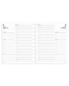 TUL Discbound Daily Refill Pages, Letter Size, 8-1/2in x 11in, January To December 2022, TULLTFLR-1PG