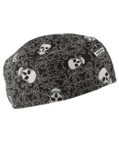 Ergodyne Chill-Its 6630 Terry Cloth Skull Caps, Skulls, Pack Of 6 Caps