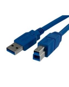 StarTech.com SuperSpeed USB 3.0 Cable A to B - USB 3.0 A (M) to USB 3.0 B (M) - 480 MBytes/s or 4.8 Gbps - 3 ft - Type A Male USB - Type B Male USB - 3ft - Blue