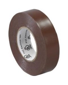 Tape Logic 6180 Electrical Tape, 1.25in Core, 0.75in x 60ft, Brown, Case Of 10