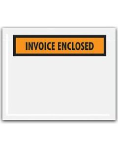 Office Depot Brand "Invoice Enclosed" Envelopes, Panel Face, Orange, 4 1/2in x 5 1/2in Pack Of 1,000