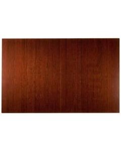 Anji Mountain Bamboo Deluxe Roll-Up Chair Mat, 48in x 72in, 8 mm"-Thick, Dark Cherry