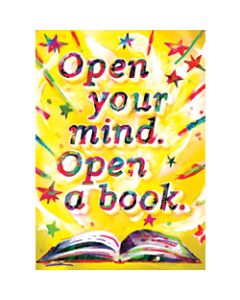 Scholastic POP! Chart, Open Your Mind, 25 3/8in x 19in, Multicolor