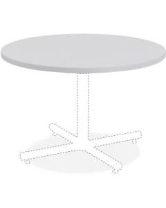 Lorell Hospitality Round Table Top, 42inW, Light Gray