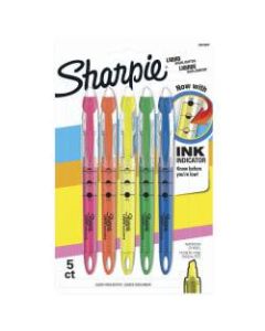 Sharpie Liquid Accent Pen-Style Highlighters, Assorted Colors, Box Of 5