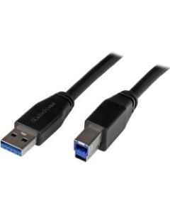 StarTech.com 5m 15ft Active USB 3.0 USB-A to USB-B Cable - M/M - USB A to B Cable - USB 3.1 Gen 1)