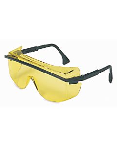 Astrospec OTG 3001 Eyewear, Amber Lens, Anti-Scratch, Hard Coat, Black Frame