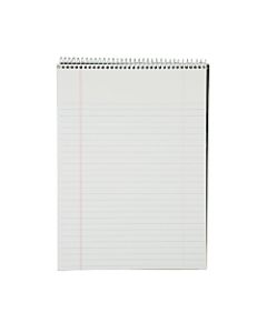 TOPS Docket Wirebound Writing Pad, 8 1/2in x 11 3/4in, Legal Ruled, 70 Sheets, White