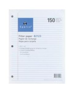 Sparco Standard Filler Paper, 8in x 10 1/2in, 16 Lb, White, Ream Of 150 Sheets