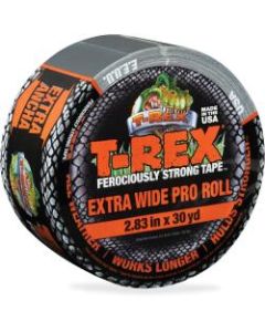 T-REX Ferociously Strong Tape - 30 yd Length x 2.83in Width - Polyethylene, Cloth - 1 / Roll - Silver